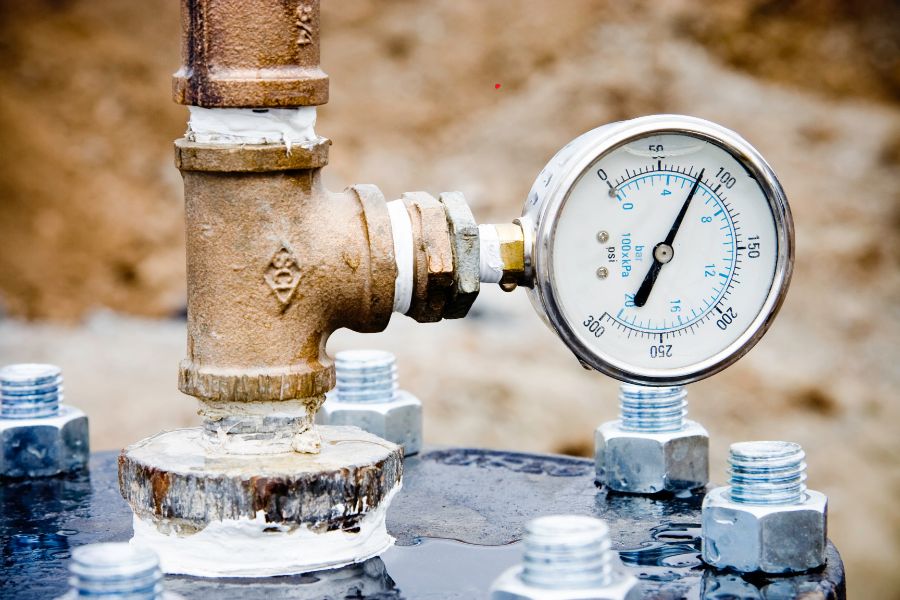 שעון לחץ מים